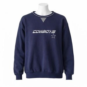 Size XL Majestic Dallas Cowboys Vintage Made in Canada NFL Crewneck Sweatshirt